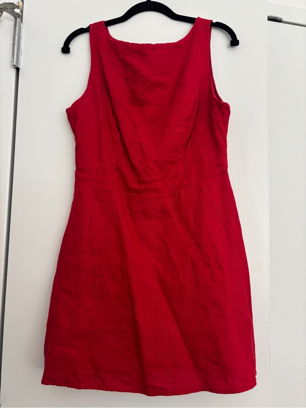 Red Reformation Linen Mini Dress